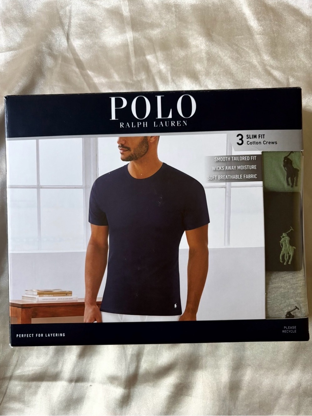 Polo Ralph Lauren Men’s Slim Fit Medium 3-Pack Tees
